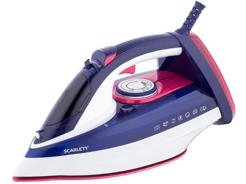 Утюг Scarlett SC-SI30K45 белый-фиолетовый