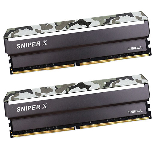 Оперативная память G.Skill Sniper X F4-3200C16D-16GSXFB, DDR-4 DIMM 16Gb 3200MHz