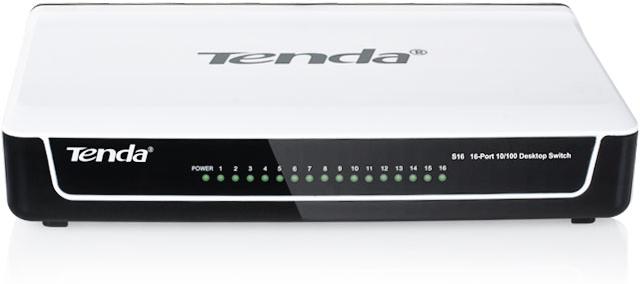 Коммутатор Tenda S16 белый