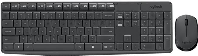 Клавиатура Logitech MK235 Wireless Combo черный