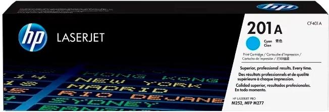 Картриджи HP CF401A голубой