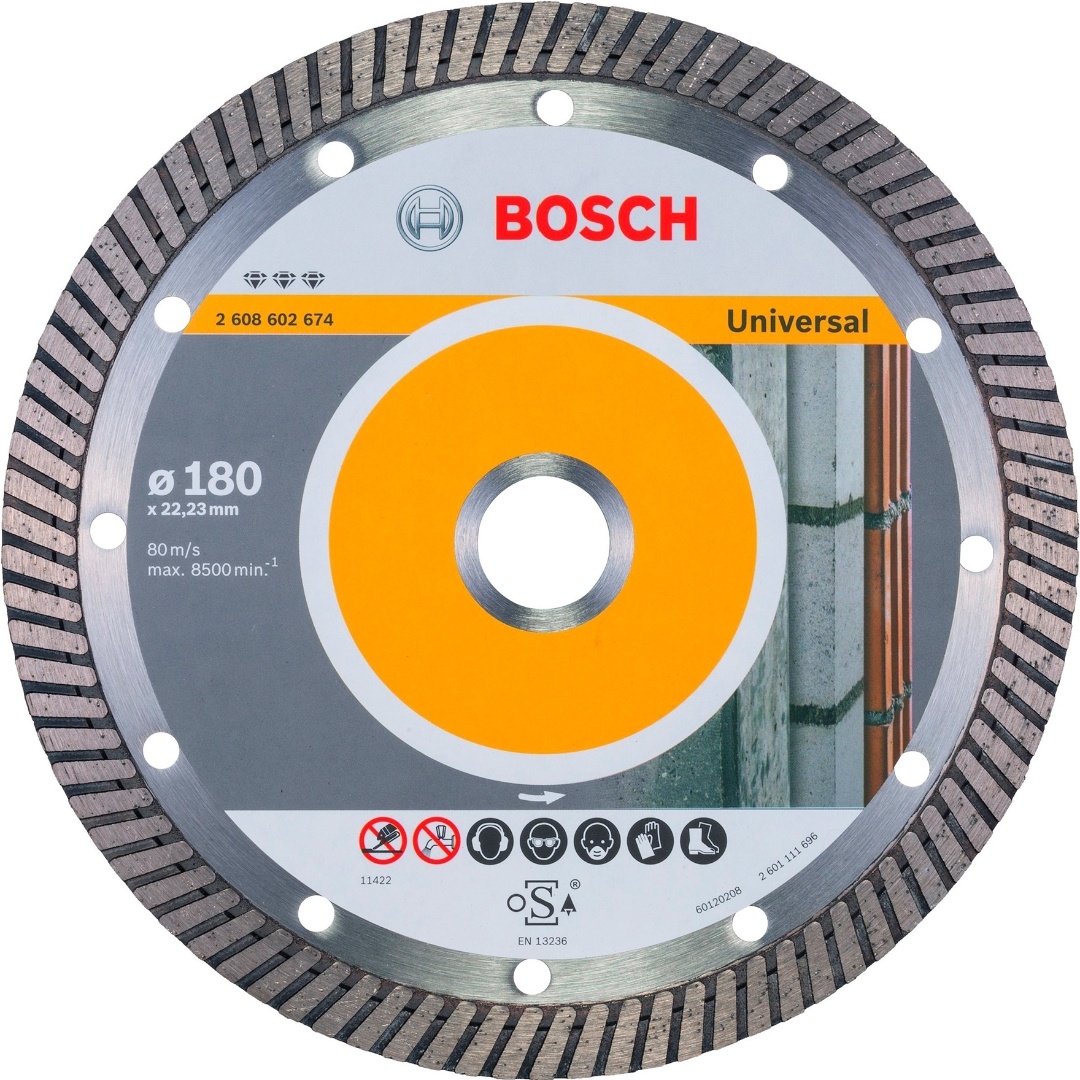 Диск алмазный отрезной Bosch Best for Universal, 2608602674, 180x22.23