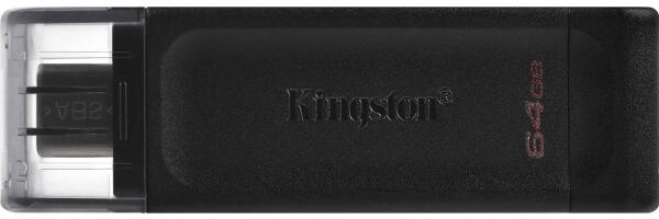 USB Flash карта Kingston DT70/64GB, 64Gb, черная