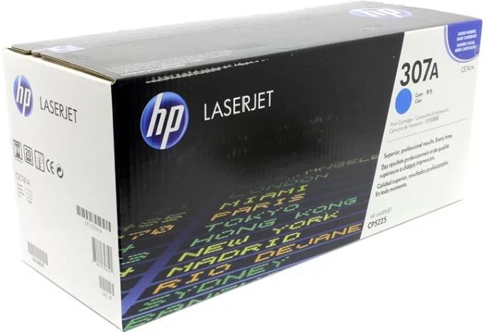 Картриджи HP CE741A голубой