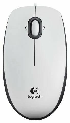 Мышь Logitech Mouse M100 White USB