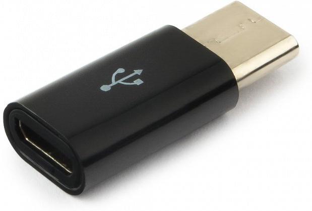 Cablexpert A-USB2-CMmF-01 micro-USB - USB TypeC черный