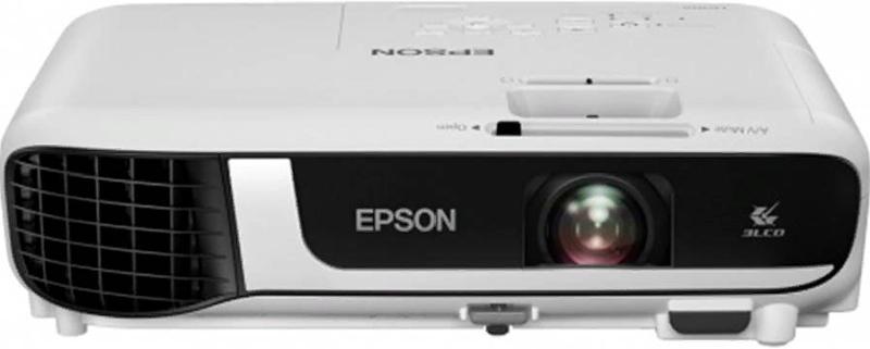 Проектор Epson EB-W51 черный-белый