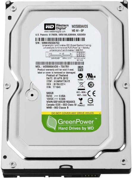 Жесткий диск Western Digital WD5000AVDS HDD 500GB