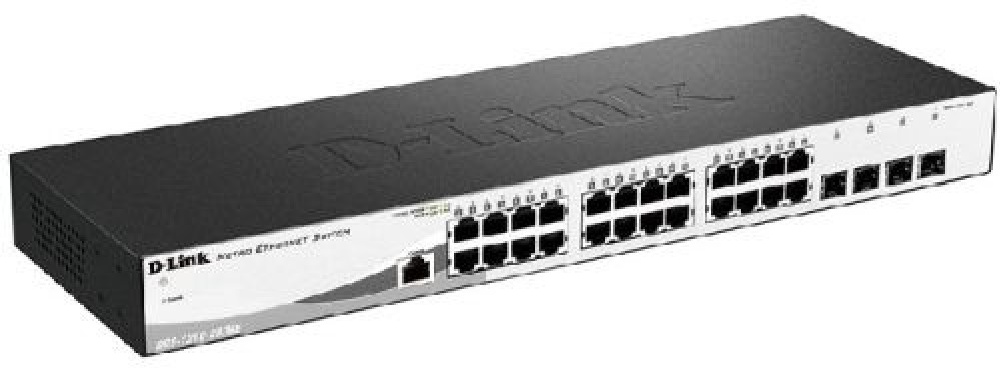 Коммутатор D-link DGS-1210-28/ME/A2B черный