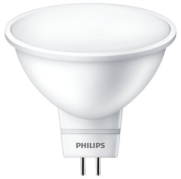 Лампа светодиодная Philips LED Spot 4000К, GU5.3, MR16, 5Вт