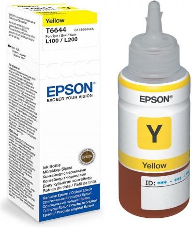 Картриджи Epson T6644 желтый