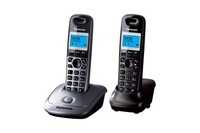 Радиотелефон Panasonic KX-TG2512RU1 серый металлик/ темно-серый металлик