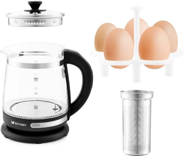 Электрочайник Kitfort KT-656 черный