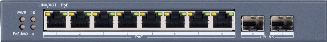 Коммутатор Hikvision DS-3E1510P-SI серый