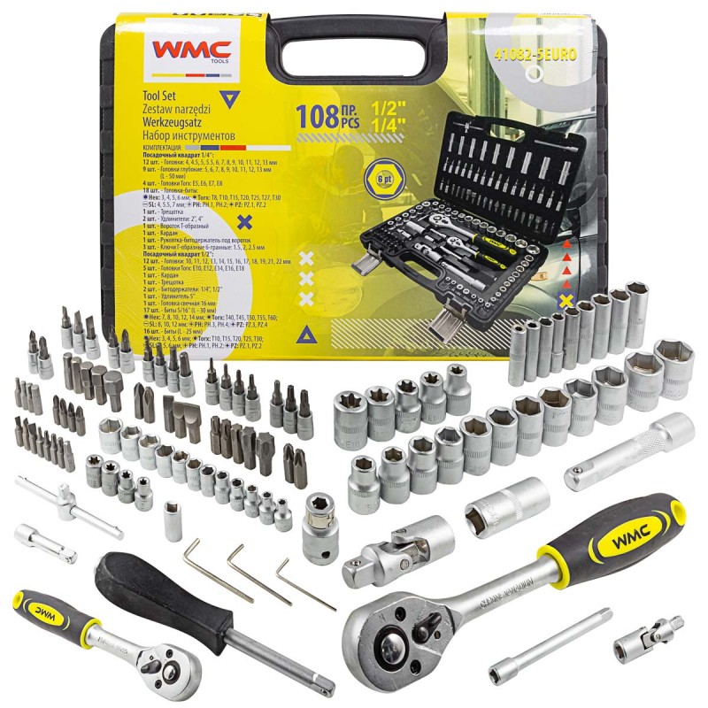 Набор инструментов WMC Tools WMC-41082-5EURO, 108 предметов