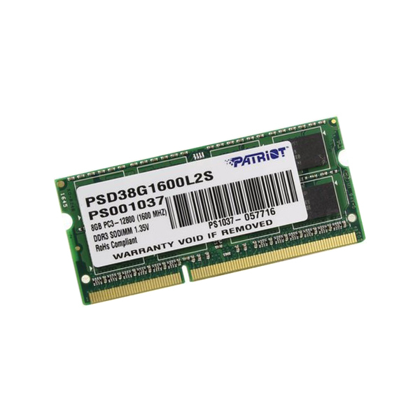 Оперативная память Patriot PSD38G1600L2S, 8Gb