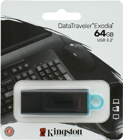 USB Flash карта Kingston DTX 64Gb, черная