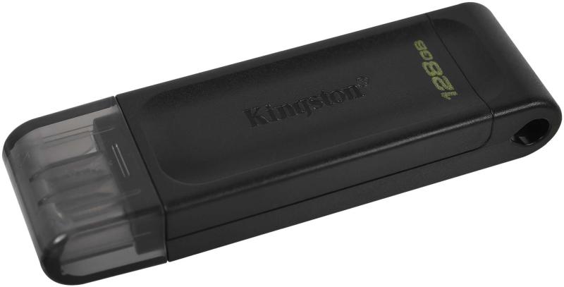 USB Flash карта Kingston DT70/128GB, 128Gb, черная