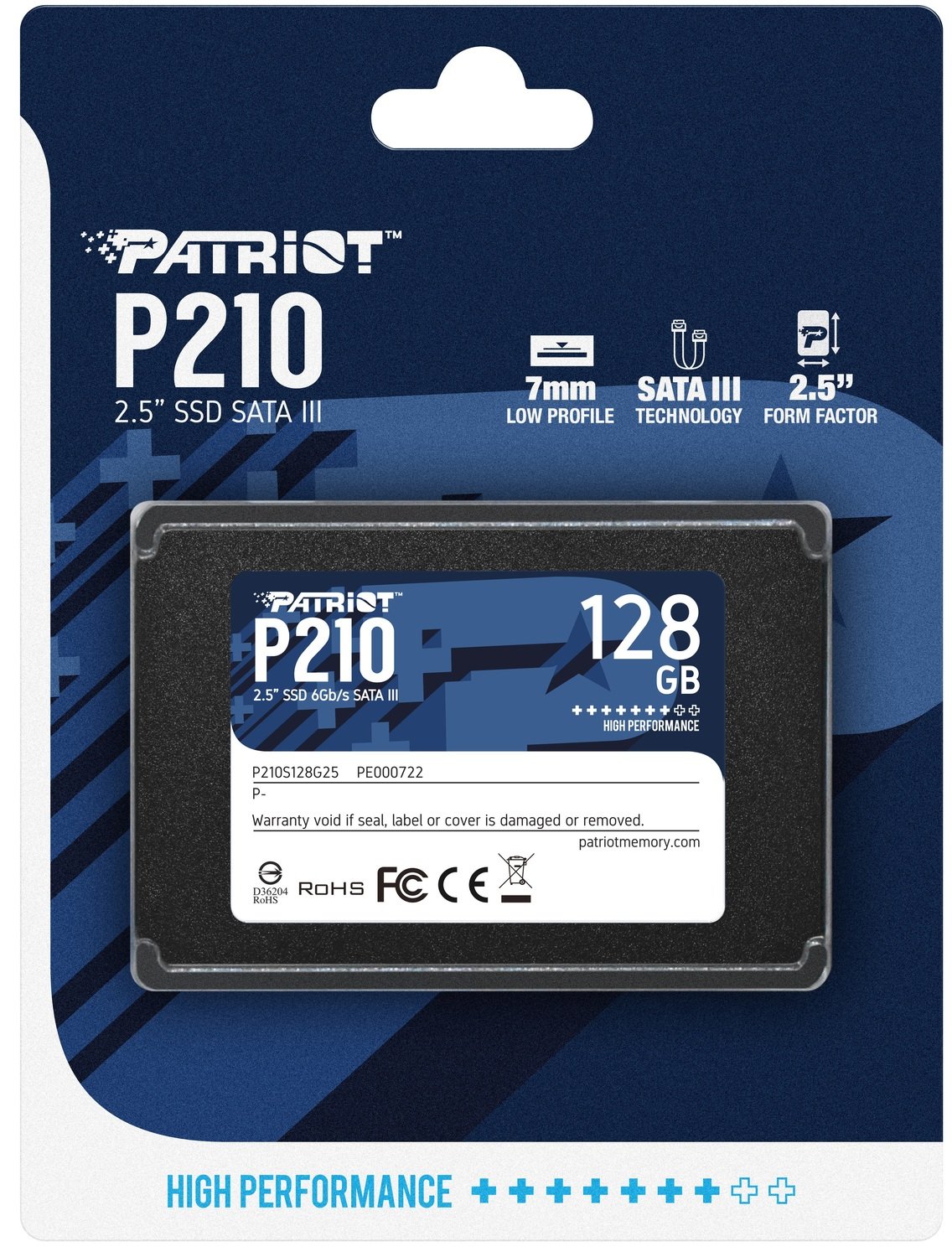 Твердотельный накопитель Patriot P210 P210S128G25 128GB