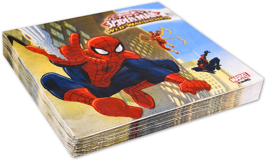 Бумажные салфетки Веселая затея Ultimate Spider-Man 1502-4679, 20 шт