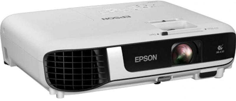 Проектор Epson EB-W51 черный-белый