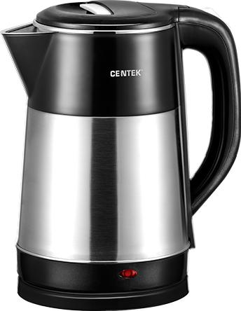 Электрочайник Centek CT-0021 черный-серебристый