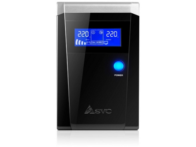 ИБП SVC V-650-F-LCD черный