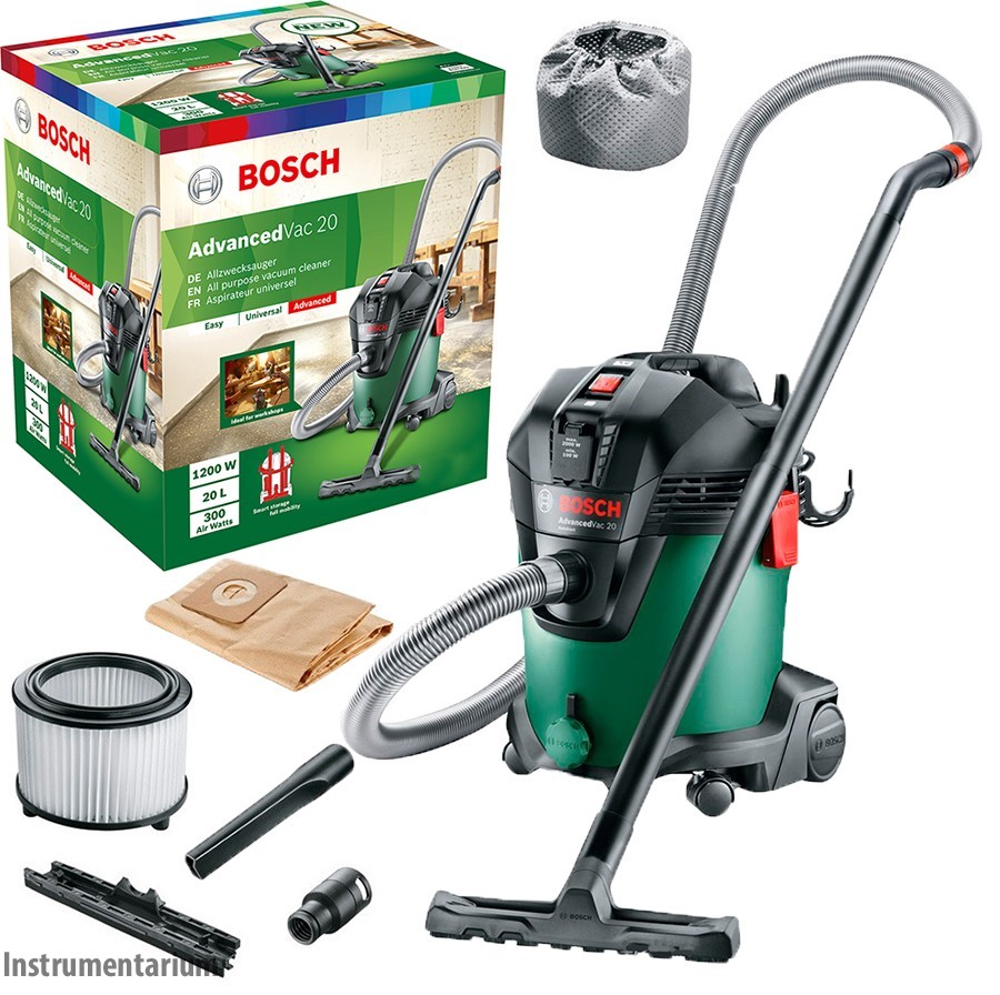 Строительный пылесос Bosch advancedvac 20, 06033D1200