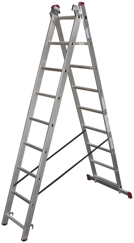 Строительная лестница Krause Corda 3х10, 013408, 700 см, с допфункцией