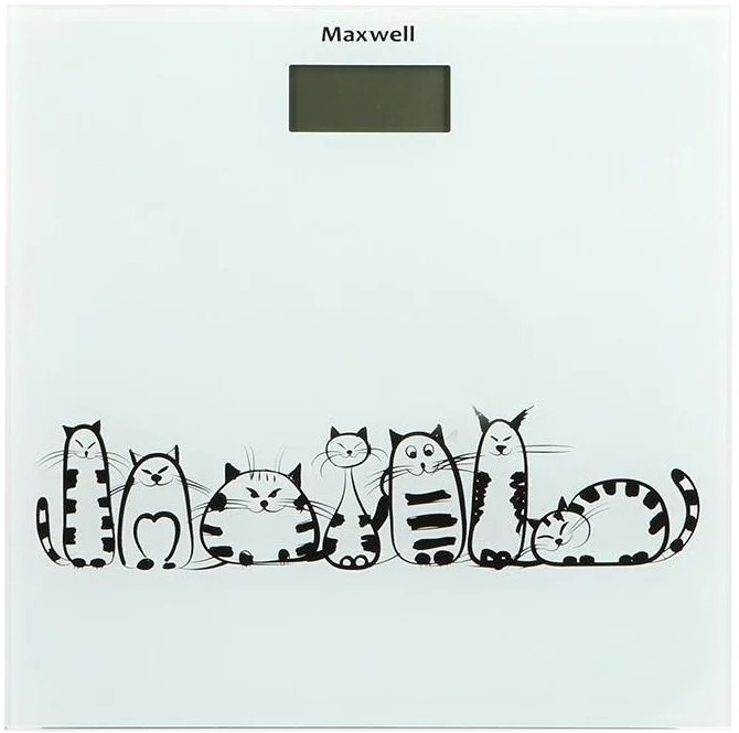 Напольные весы Maxwell MW-2675 W бело-черные