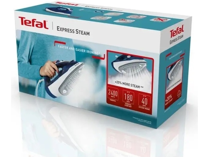 Утюг Tefal FV2838E0 синий