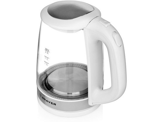 Brayer 1040BR-WH ақ электрлік шәйнек