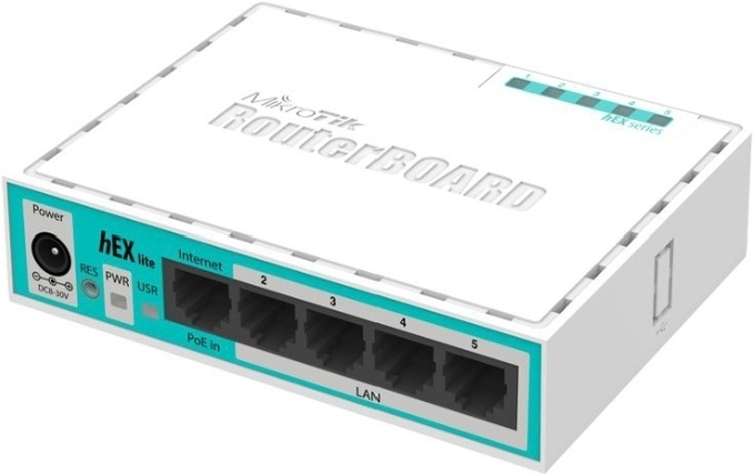 Маршрутизатор Mikrotik hEX lite RB750r2 белый