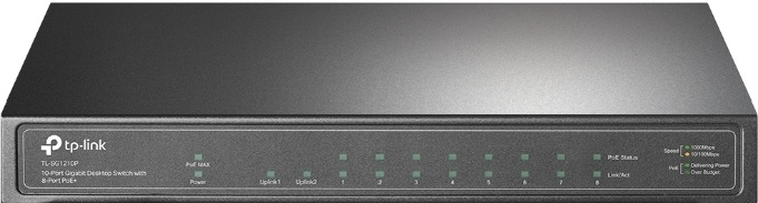 Коммутатор TP-Link TL-SG1210P черный