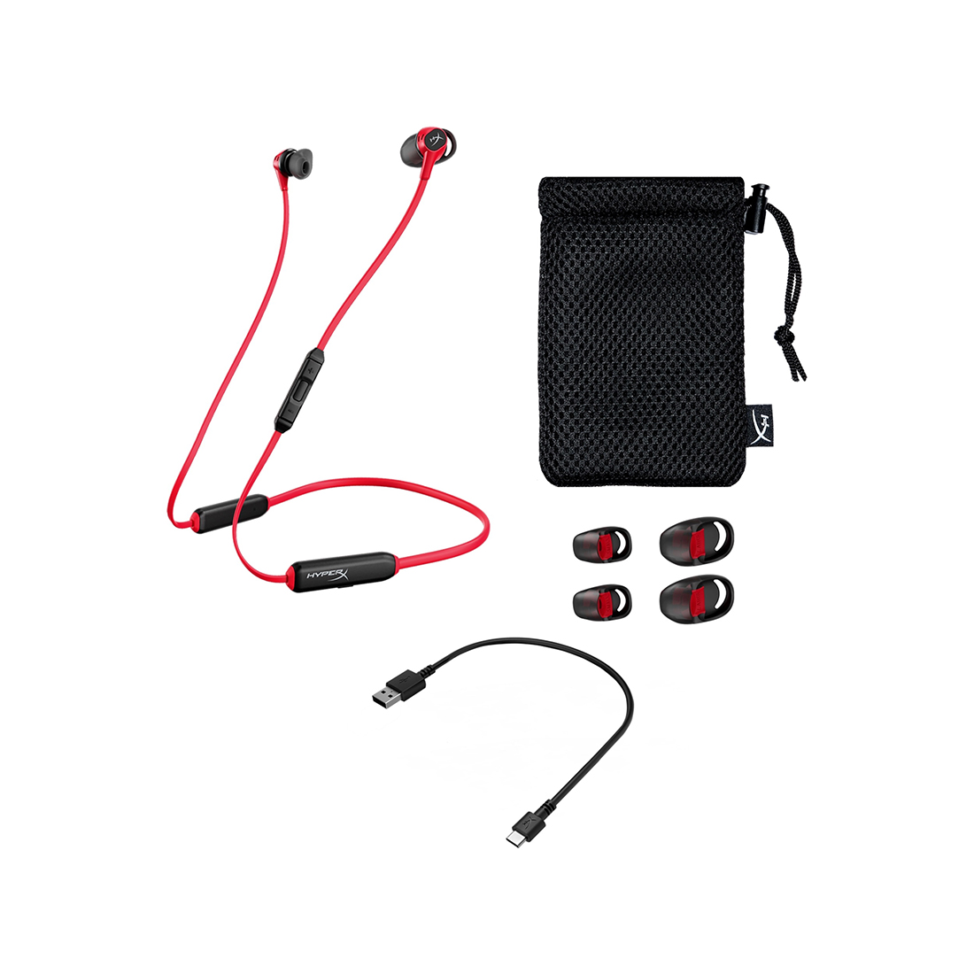 Наушники с микрофоном HyperX Cloud Buds Wireless HEBBXX-MC-RD/G