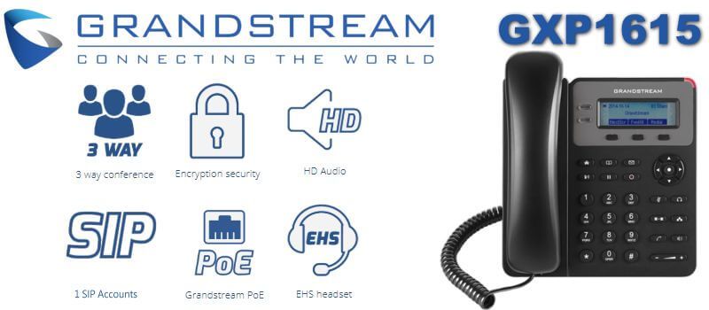 IP-телефон Grandstream GXP1615 черный