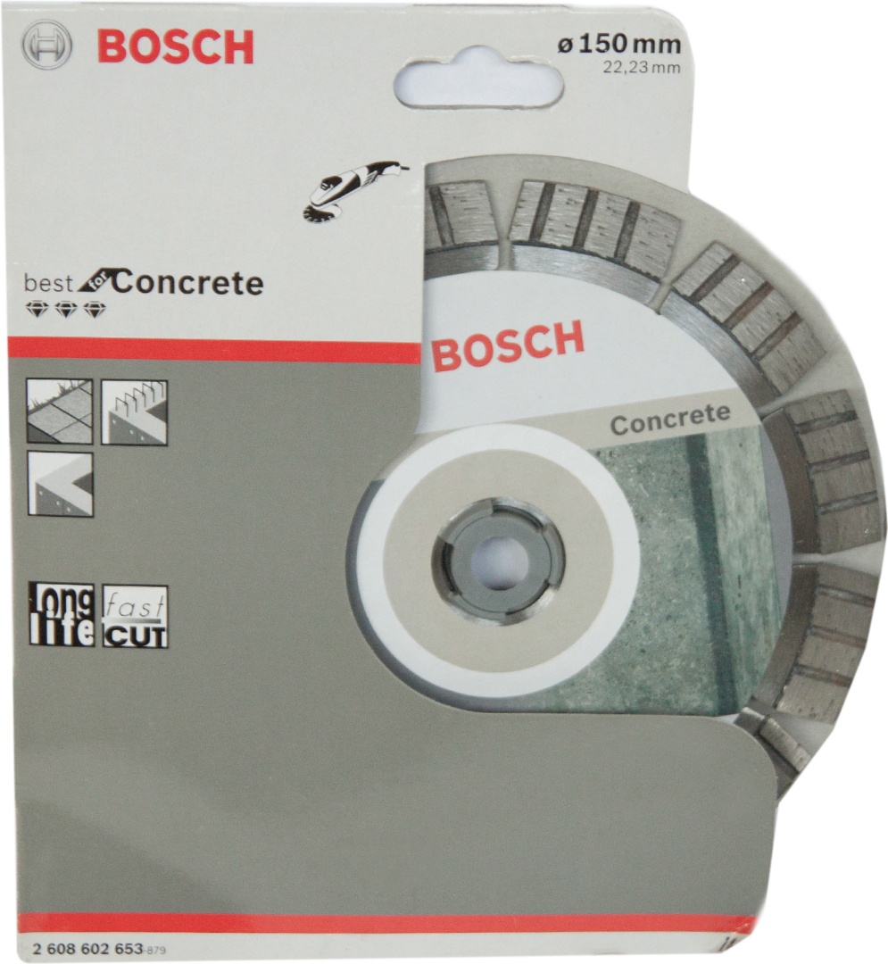 Диск алмазный отрезной Bosch Best for Concrete, 2608602653, 150x22.23