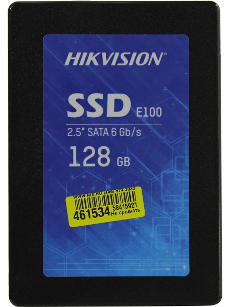 Твердотельный накопитель Hikvision E100 HS-SSD-E100/128G 128Gb черный