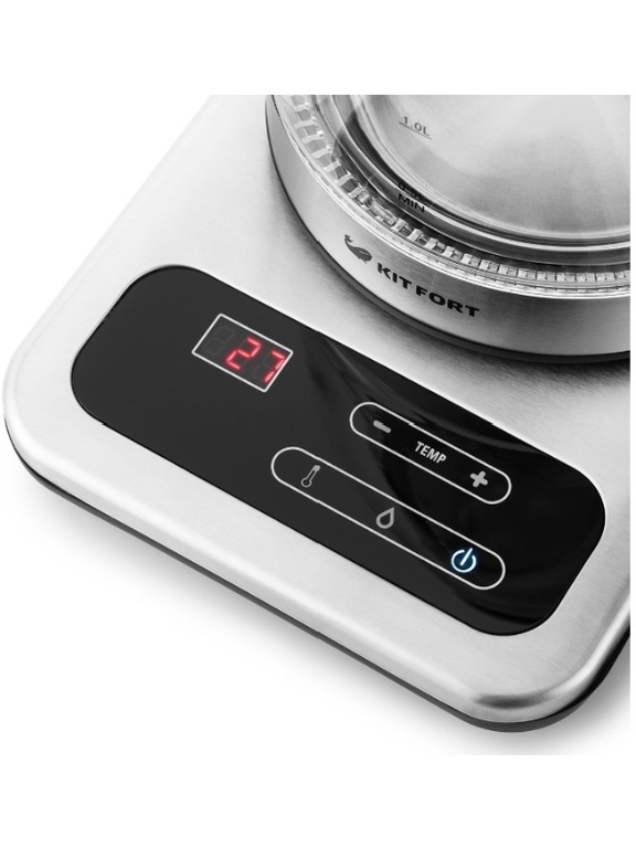 Электрочайник Kitkort КТ-657 серебристый