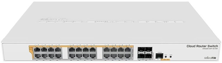 Коммутатор MikroTik CRS328-24P-4S+RM белый