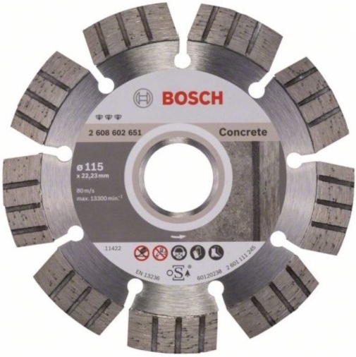 Диск алмазный Bosch Best For Concrete, 2608602651, 115×22.23