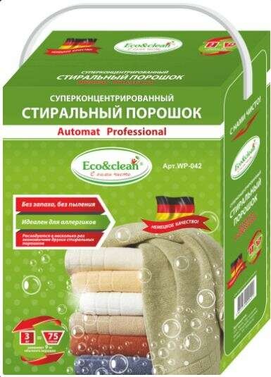 Стиральный порошок Eco&amp;Clean WP-062,  3 кг